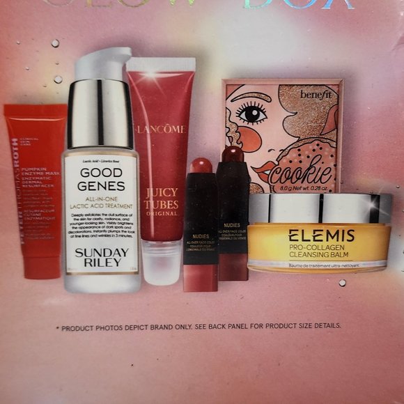 7 PC Nam Vo Glow Box Set Benefit Elemis Lancome Nudestix Sunday Riley Peter Roth - Picture 7 of 8